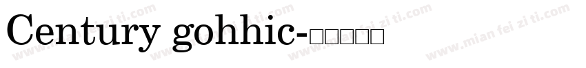 Century gohhic字体转换